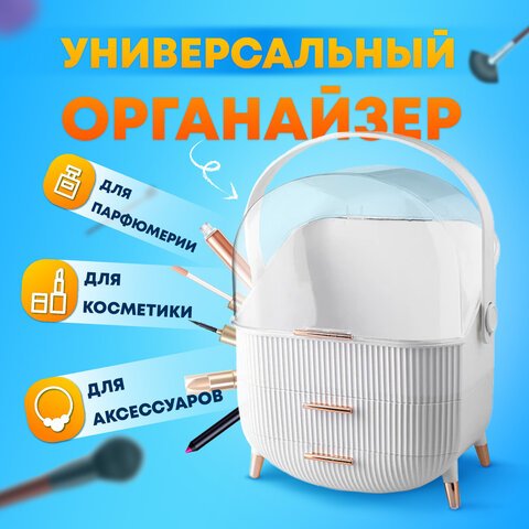 превью Органайзер (бьюти бокс) для хранения косметикидуховмелочейSTYLE34×19х28.5 смDASWERK608473