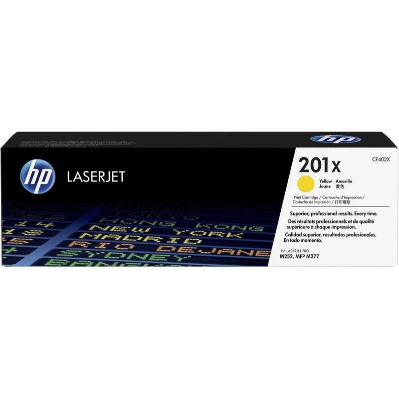 превью Картридж лазерный HP 201X CF402X жел. для CLJ Pro M252/M277