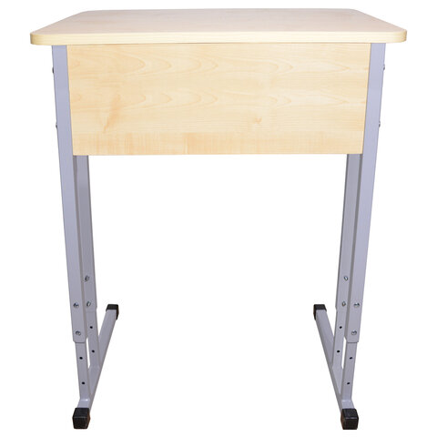 Стол-парта 1-местный регулируемый «Умник»600×500х520-640 ммрост 2-4серый каркасЛДСП клён