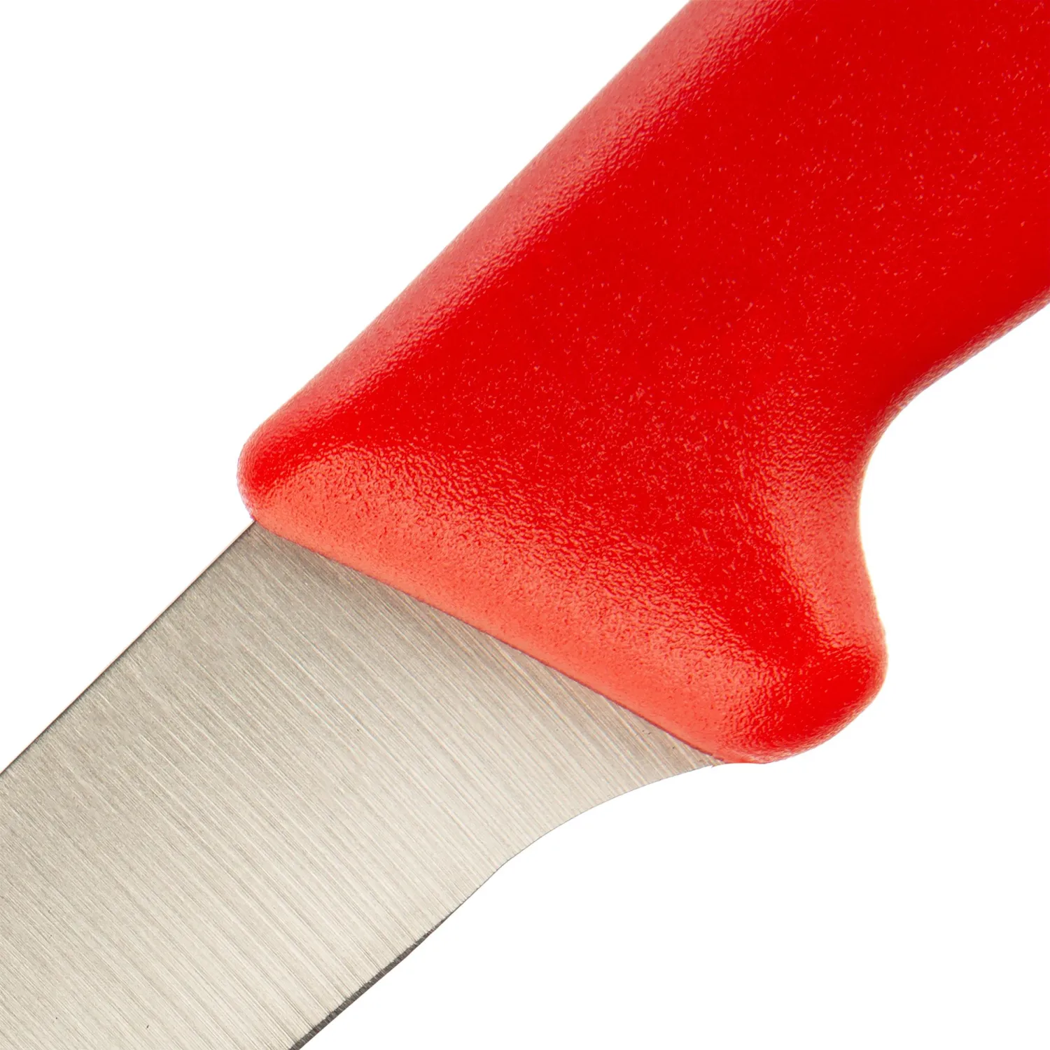 Нож разделочный лез 150 мм толщ 2 мм 3Cr13 красная пластиковая ручка