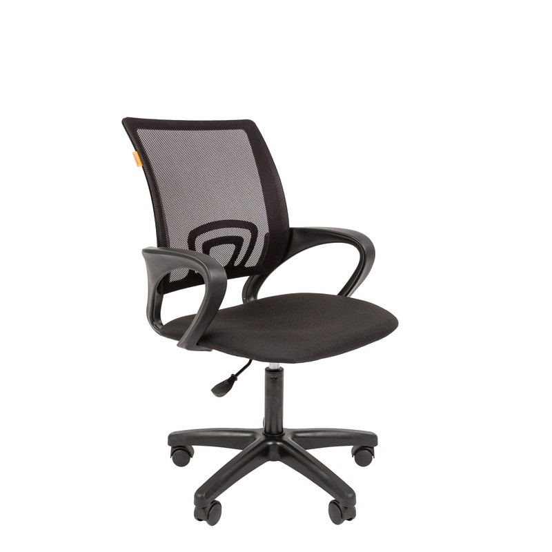 превью Кресло офисное Easy Chair 304 TC черное (пластик/ткань/сетка)