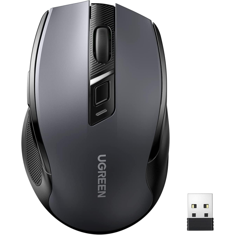 Мышь компьютерная UGREEN MU006 (15063) WLS, 2.4G 4000DPI, АА, черный