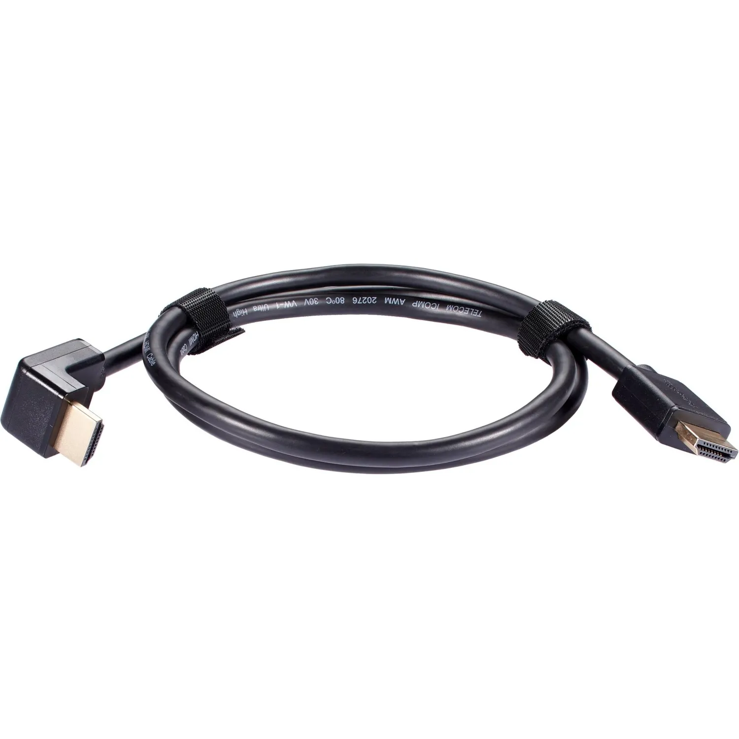 Кабель HDMI---HDMI ver 2.1 8K@60Hz угол 90град 1м, Telecom TCG256-1M