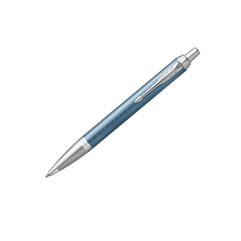 Ручка шариковая Parker IM Premium Blue-Grey цвет чернил синий цвет корпуса серый/синий (артикул производителя 2143645)