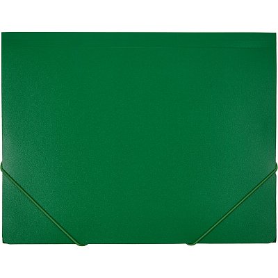 Папка на резинках Attache А4 пластиковая зеленая (0.6 мм, до 200 листов)