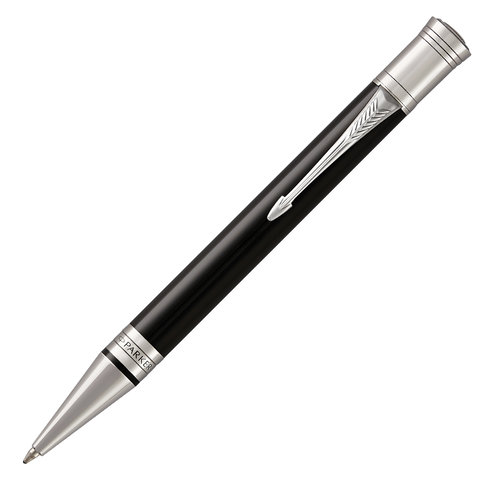 превью Ручка шариковая PARKER «Duofold Classic Black CT», корпус черный, детали палладий, черная, 1931390