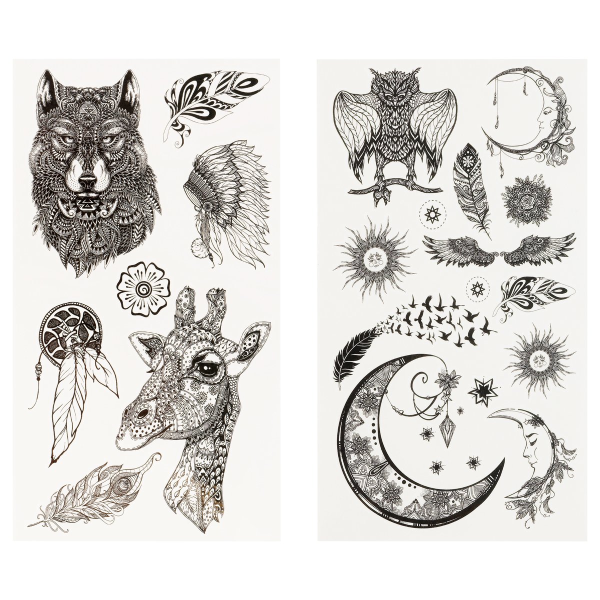 Наклейка-тату MESHU «Wild», 22×10см, инд. уп., европодвес