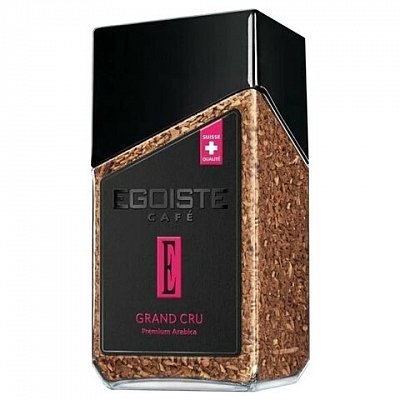 Кофе растворимый EGOISTE «Grand Cru», сублимированный, 95 г, стеклянная банка