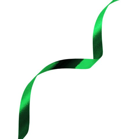 Лента упаковочная декоративная для шаров и подарков, металлик, 5 мм х 250 м, зеленая, ЗОЛОТАЯ СКАЗКА