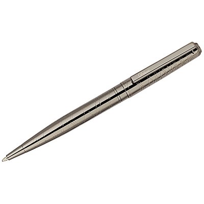 Ручка шариковая Delucci «Mistico», синяя, 1.0мм, корпус оружейный металл, поворотн., подар. уп. 
