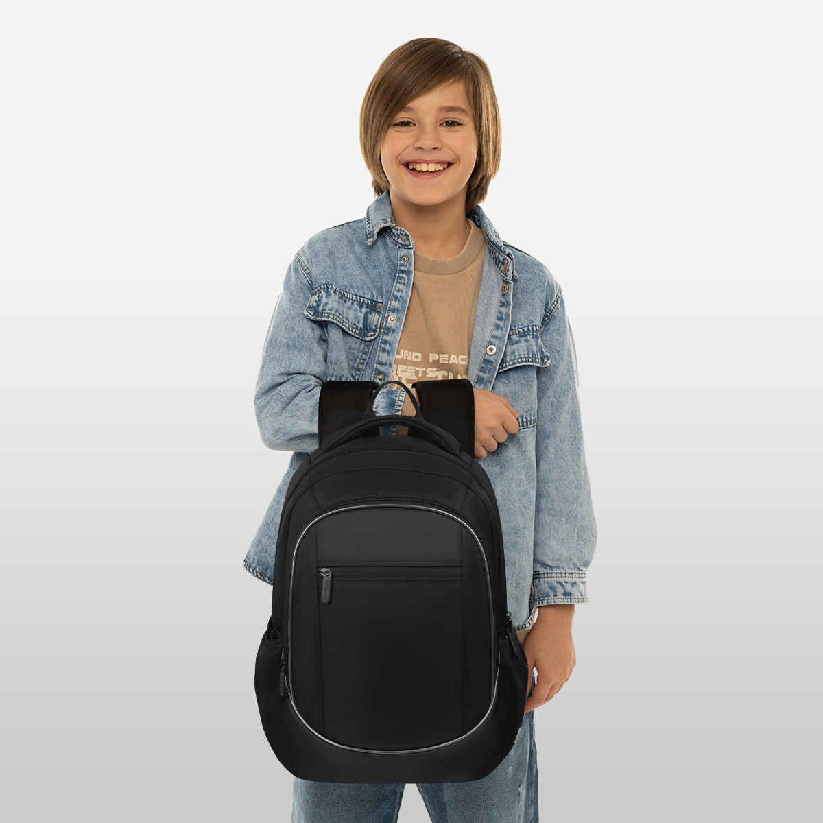 Рюкзак Berlingo U4 «Black Energy» 41×29.5×13см, 2 отделения, 3 кармана, эргономичная спинка