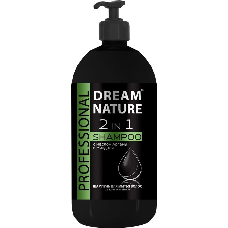 превью Шампунь Dream Nature PROFESSIONAL c маслом Арганы и Миндаля 1 л