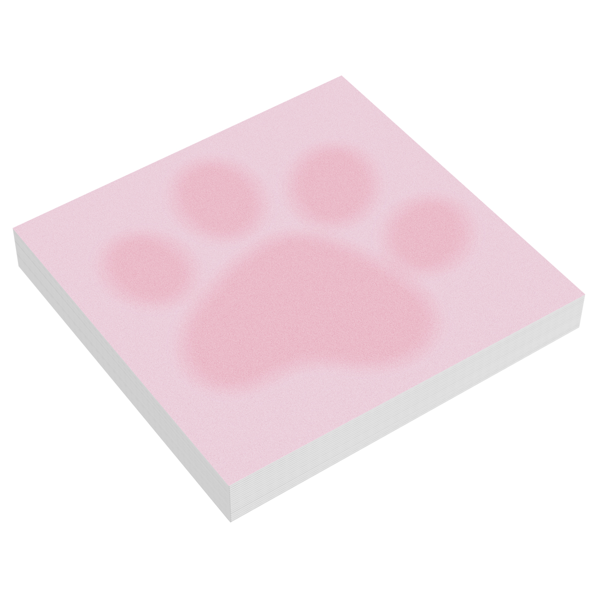 превью Блок для записей MESHU «Paw», 8.5×8.5см, 100л., на склейке