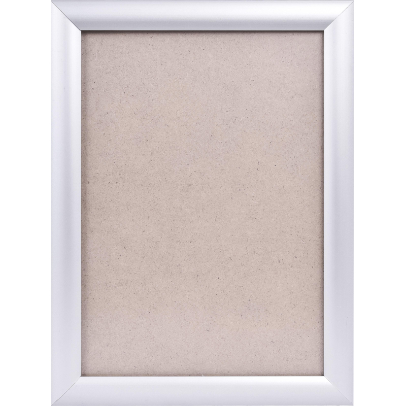 Рамка 210×297, серебро, метал., с клик профилем, ПЭТ стекло, 2011_04_72_045