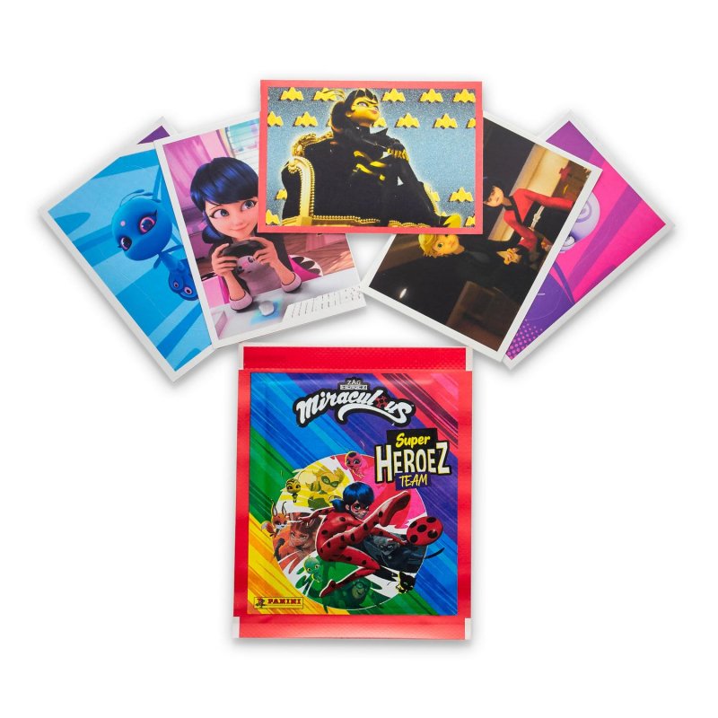 Наклейки детские коллекционные Panini Леди Баг и Супер кот (5 штук в упаковке)