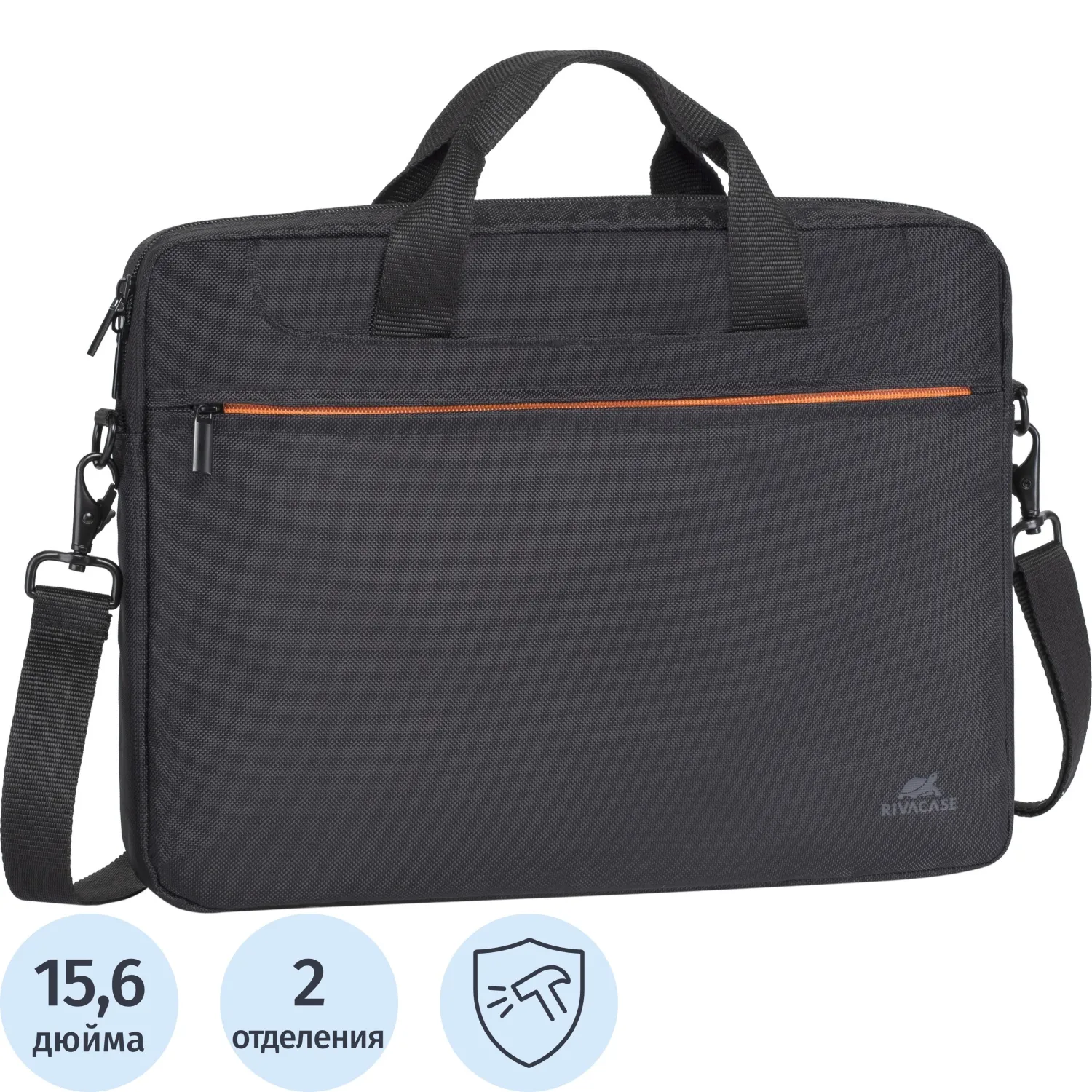 Сумка для ноутбука 15.6" Rivacase Regent чёрная (8033 Black)