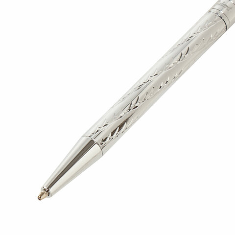 Ручка подарочная шариковая GALANT «ASTRON SILVER», корпус серебристый, детали хром, узел 0.7 мм, синяя