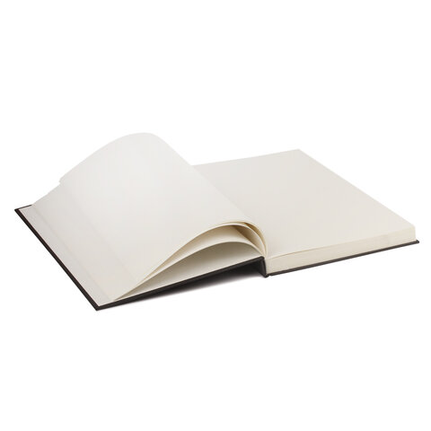 Скетчбук, слоновая кость, 100 г/м2, 190×190 мм, 110 л., книжный твердый переплет, BRAUBERG ART