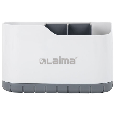 Стакан-органайзер для зубных щеток и пасты, БЕЛЫЙ, 9×19х12 см, LAIMA HOME