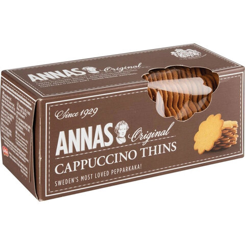 превью Печенье Annas Cappuccino Thins тонкое со вкусом капучино 150 г