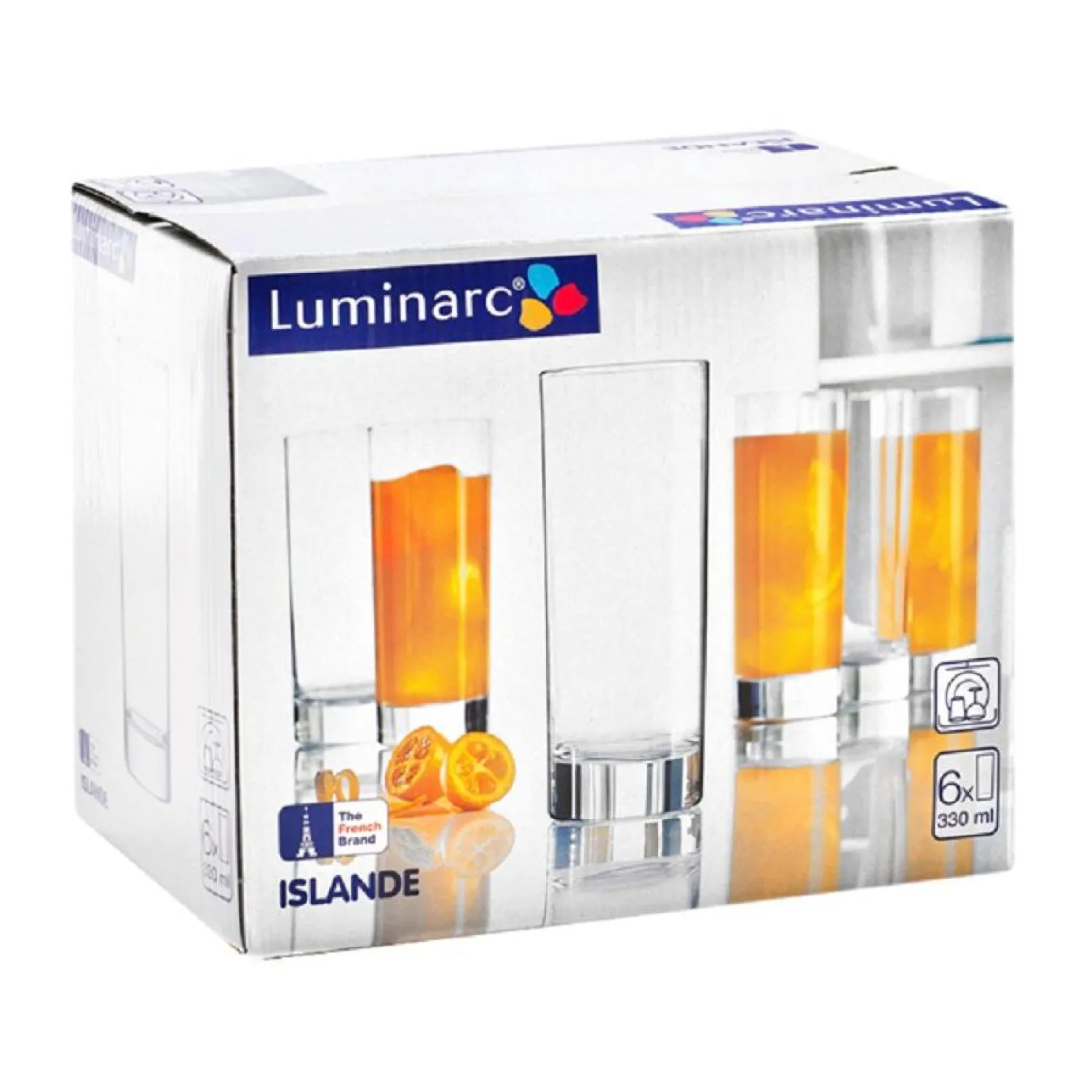 превью Стакан (коллинз) Luminarc Исландия стеклянный 330 мл (6 штук в упаковке)