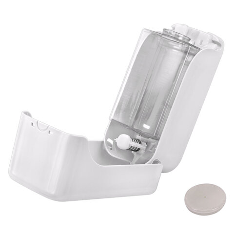 Дозатор для жидкого мыла LAIMA PROFESSIONAL PREMIUM, НАЛИВНОЙ, 1 л, белый, ABS-пластик