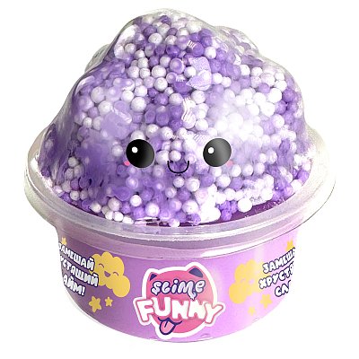 Слайм Slime «Funny Slime» с вложениями, облачко, 130г