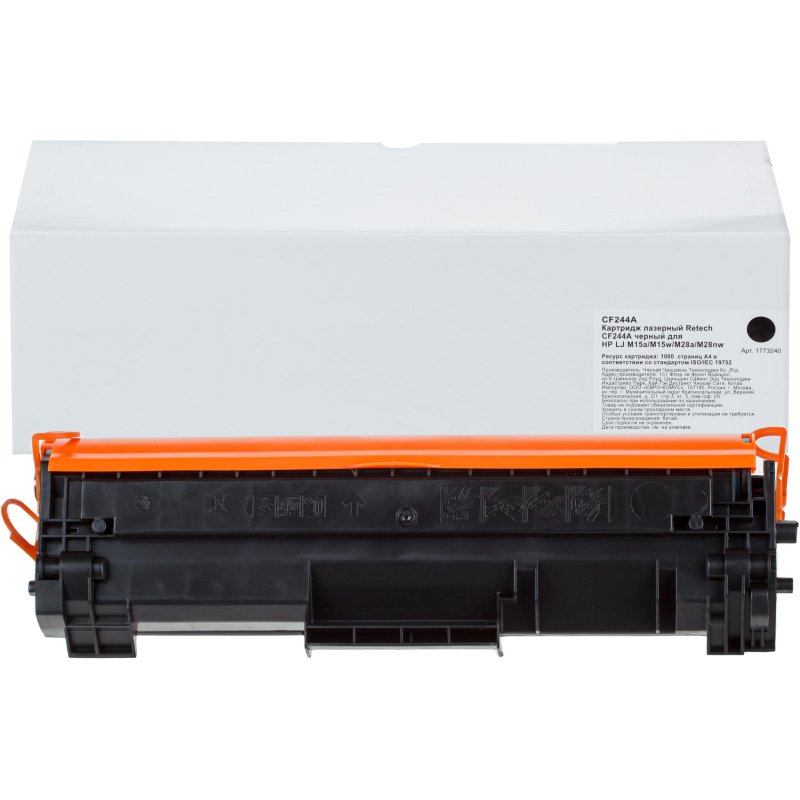 Картридж лазерный Retech CF244A чер. для HP LJ M15a/M15w/M28a/M28nw