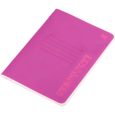 Записная книжка А6 50л. на сшивке BG «Neotone», розовый, фактурное тиснение, блок в точку 80г/м2