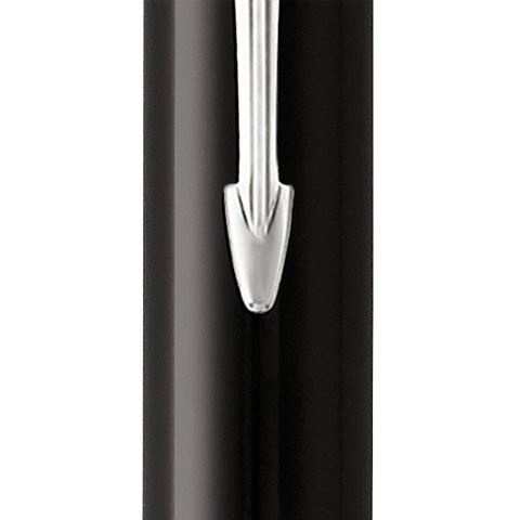 Ручка шариковая PARKER «Duofold Classic Black CT», корпус черный, детали палладий, черная, 1931390