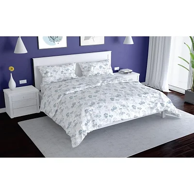 Постельное белье евро, Ise набивн. поплин 105г/м2 (нав.70×70-2шт),40254