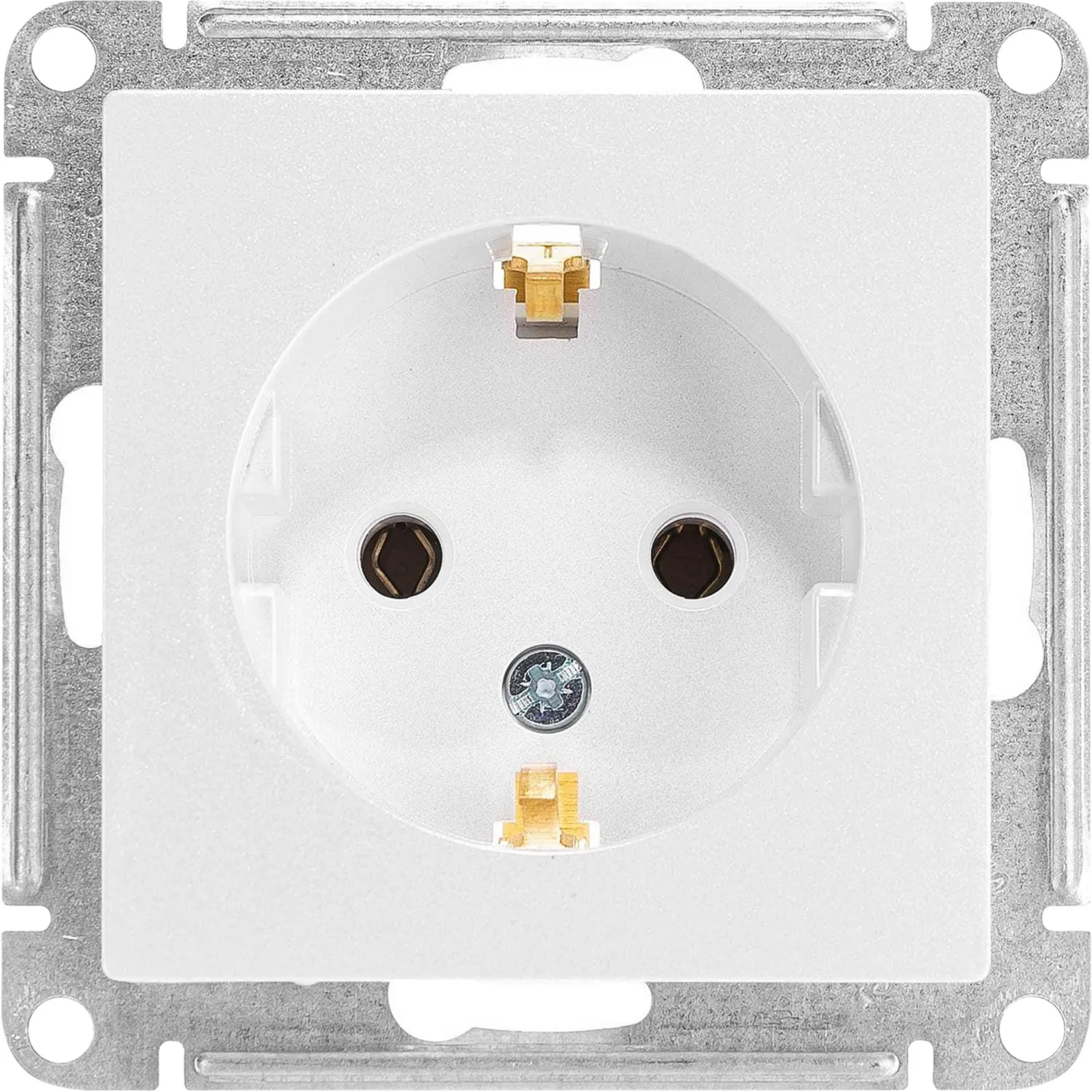 превью Розетка встраиваемая Schneider Electric ATN000143 AtlasDesign с заземлением 16 А IP20 белая