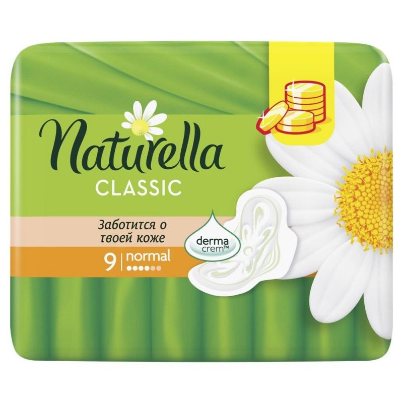 превью Прокладки женские гигиенические Naturella «Classic Normal Camomile», 9шт. 