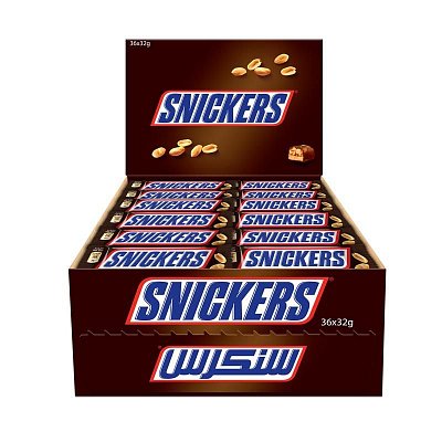 Шоколадный батончик Snickers (36 штук по 32 г)