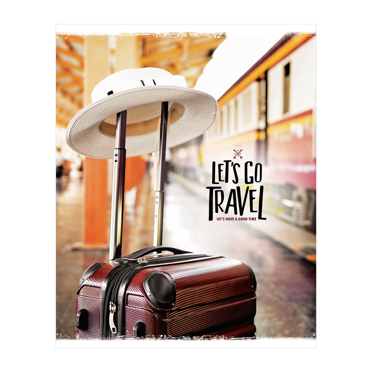 Тетрадь 60л., А5, клетка на гребне ArtSpace «Путешествия. Let's go travel»