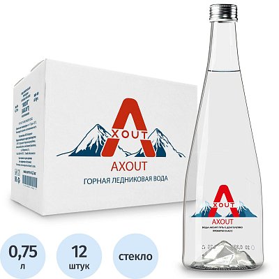 Вода минеральная AXOUT негазированная 0.75 л