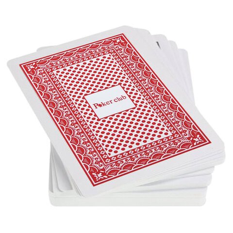 Карты игральные пластиковые «Poker club», 54 шт., 8.7×6.3 см, 25 мкм, ИН-9121