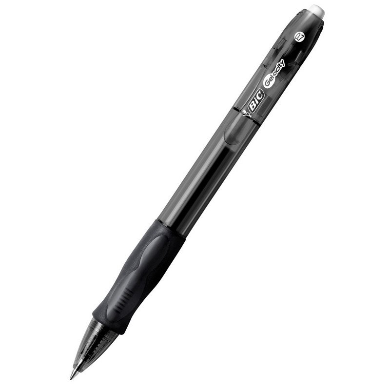 Ручка гелевая автоматическая Bic Gelocity Original черная (толщина линии 0.35 мм)