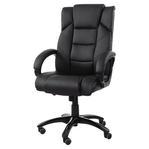 Кресло офисное BRABIX «Bliss MS-004»6 массажных модулейэкокожачерное532522