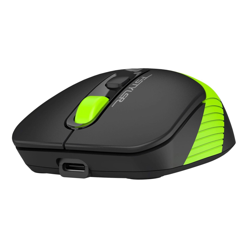 Мышь компьютерная A4Tech Fstyler FG10CS Air черный/зеленый 2000dpi/WLS USB