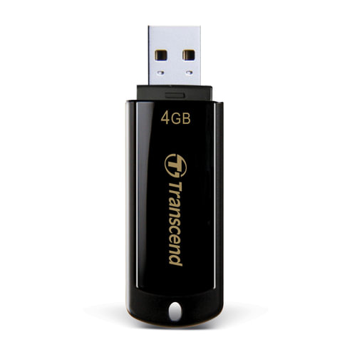 Флеш-память Transcend JetFlash 350 4 Gb USB 2.0 черная