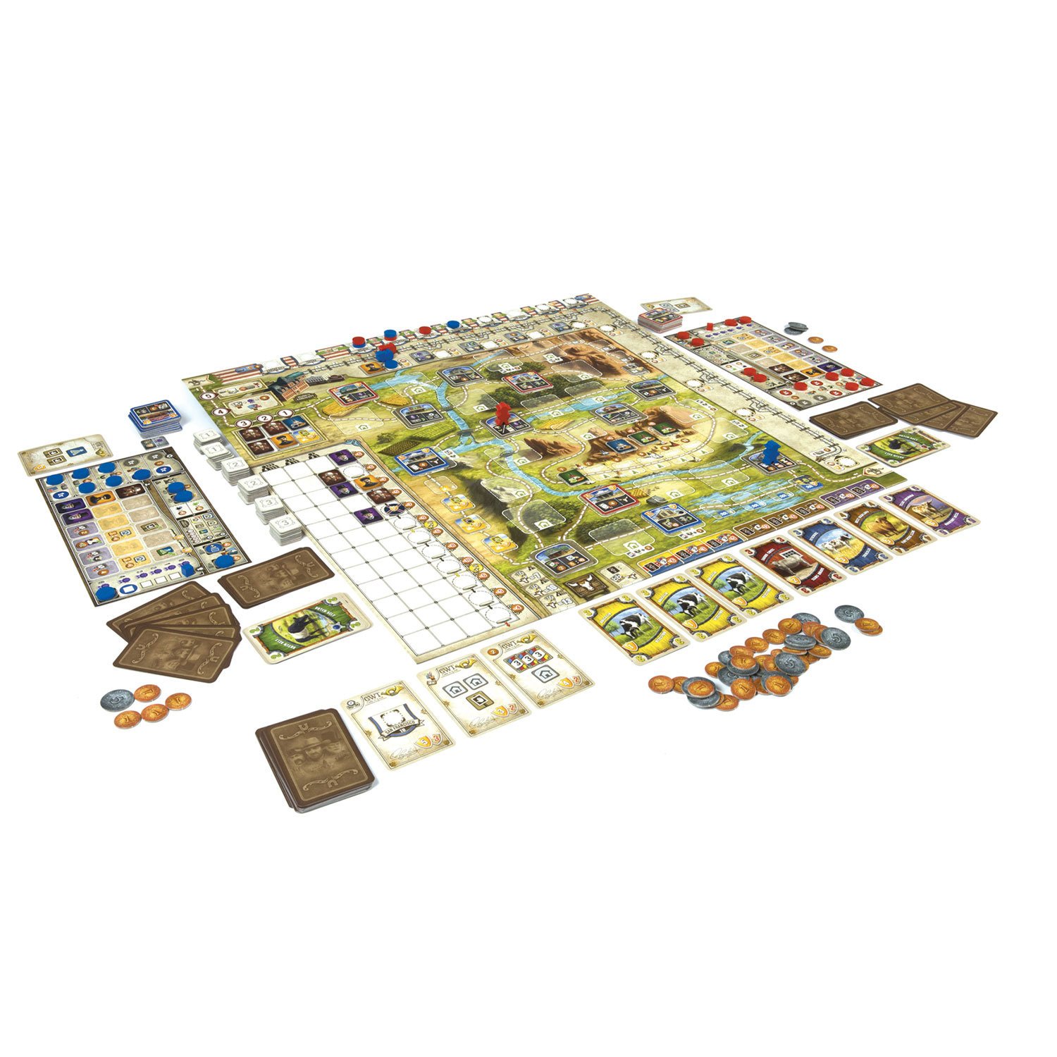 Игра настольная «Великий западный путь», игровое поле, фишки, карточки, игровые кубики, ЗВЕЗДА