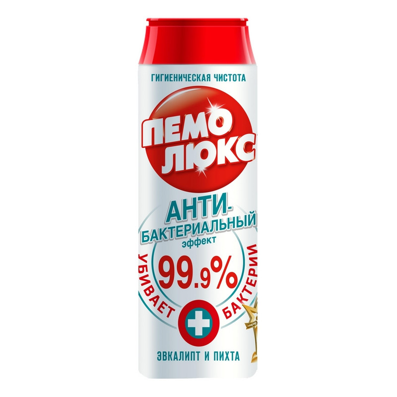 Чистящее средство, 480 г, ПЕМОЛЮКС Сода-5, «Антибактериальный», порошок