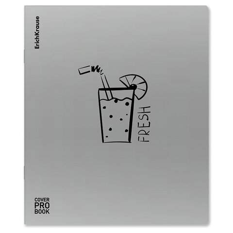 Тетрадь обложка пластик, А5, 48 л., скоба, клетка, ERICH KRAUSE, «Life Style» (микс в спайке)