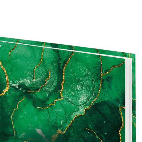 Ежедневник датированный 2026 145×215 мм, А5, STAFF, ламинированная обложка, «Green Marble»