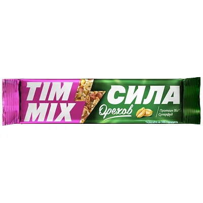 Козинак Тимоша ТимМикс сила орехов, батончик 40гx21шт/уп