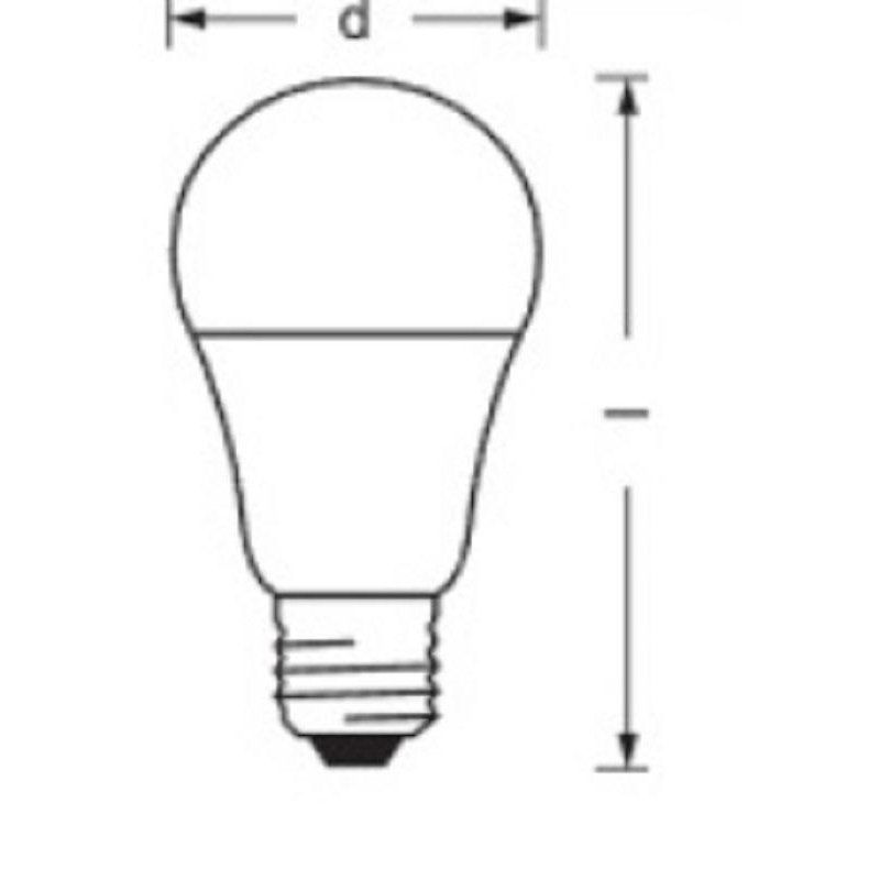 Лампа светодиодная Osram 10 Вт E27 грушевидная 4000 К нейтральный белый свет