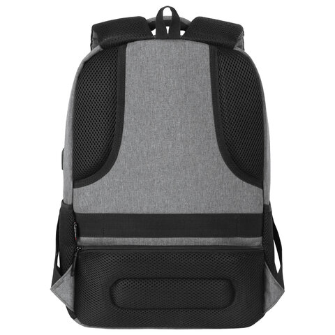 Рюкзак HEIKKI SECURE (ХЕЙКИ) универсальный, отделение для ноутбука, серый, 46×31x19 см