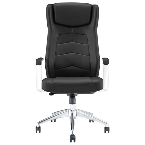 Кресло BRABIX PREMIUM ''Viking EX-759'', синхромеханизм, алюминий, натуральная кожа, черное