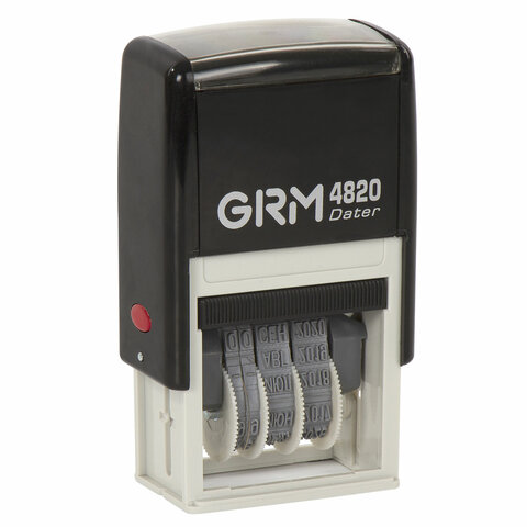 превью Датер-мини месяц буквами, оттиск 22×4 мм синий, GRM 4820